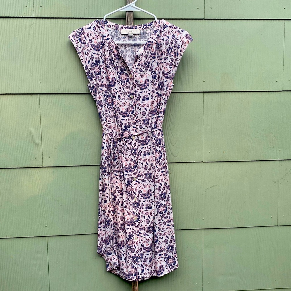 XS Ann Taylor LOFT midi dress
